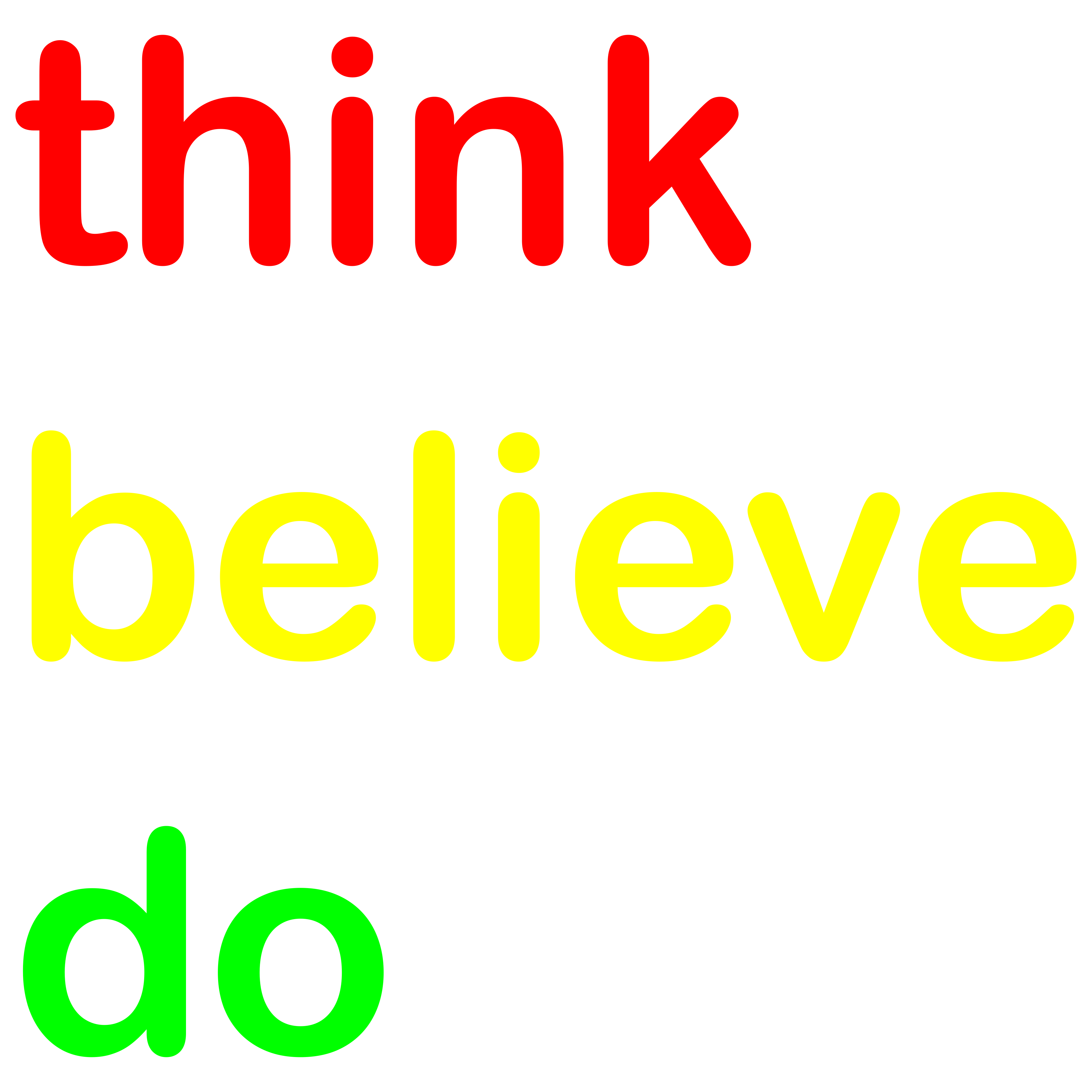 think believe do